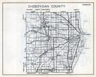 Sheboygan County Map, Wisconsin State Atlas 1933c